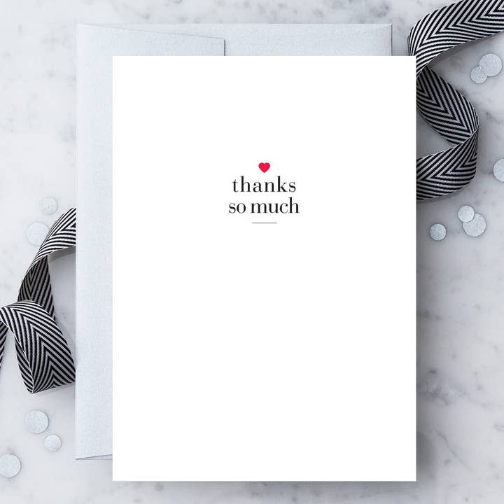 TY02 - „Thanks So Much” wenskaart voor wholesale door Design With Heart