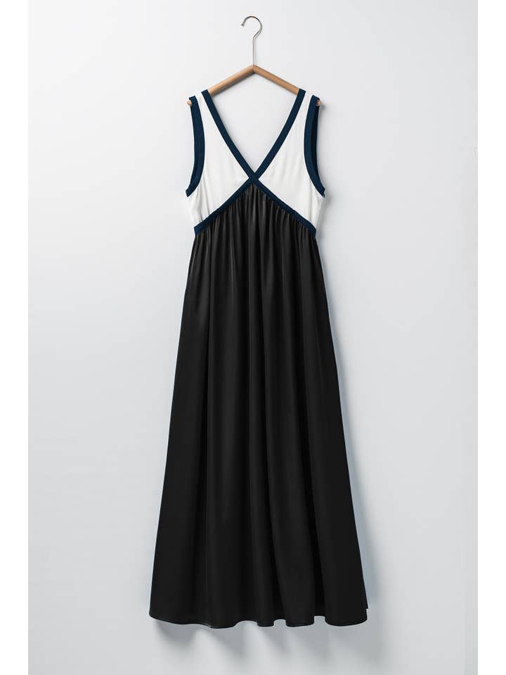 Urban Daizy - Wholesale Dress - Women's - Contrast Piping Empire Waist Dress15