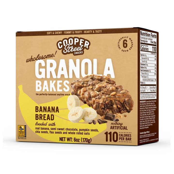 Granola cuit du pain à la banane pour la vente par Cooper Street