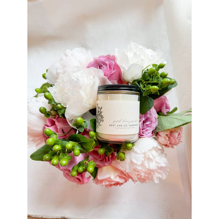 Kent and Co. Handmade - Wholesale Jar/Filled Candle - Wild Honeysuckle Soy Candle | Set of 4