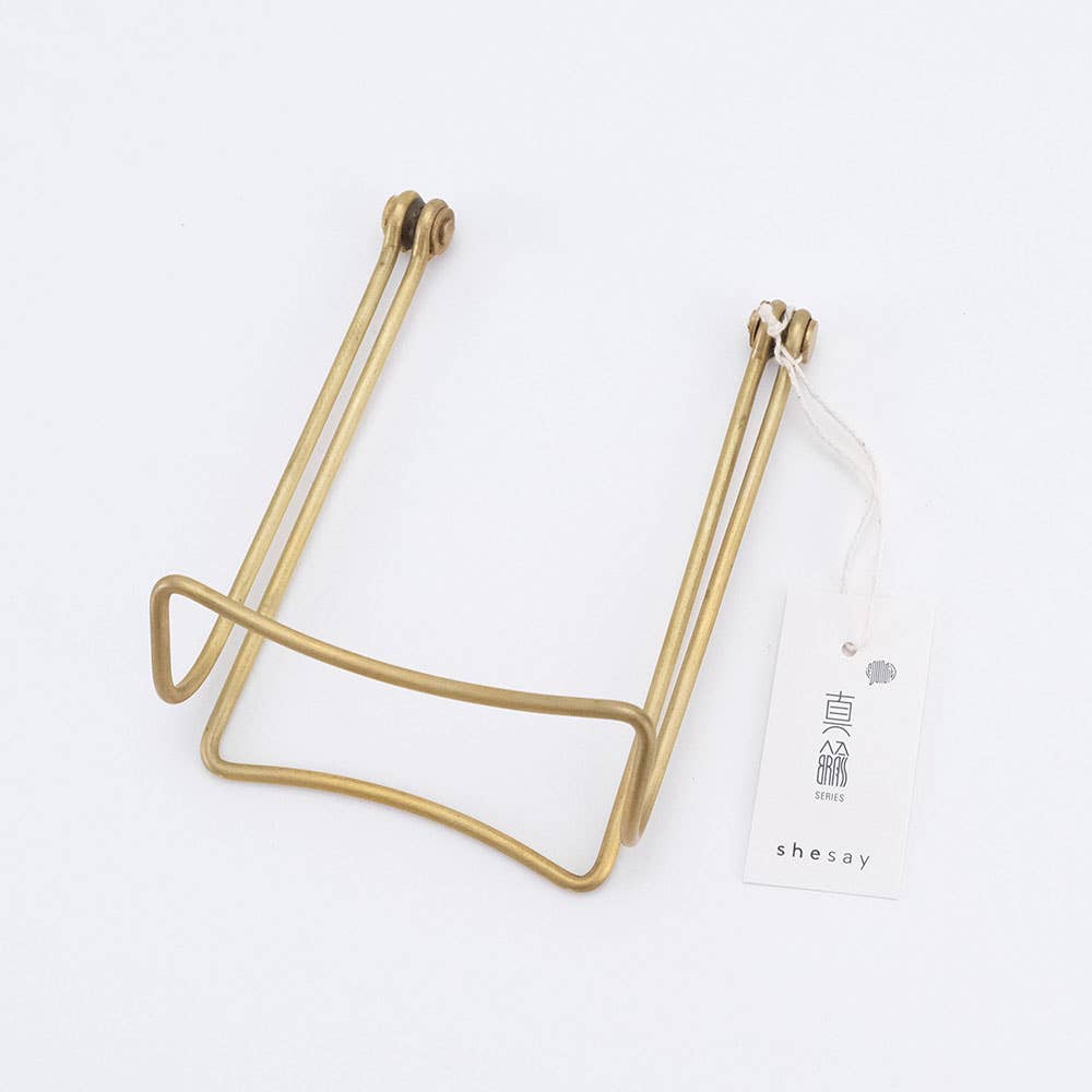 shesay - Wholesale Phone/Tablet Stand - Brass Folding Display Stand – Slim & Elegant Holder9