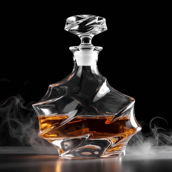 TsukiGlass - Wholesale Decanter - Storm Japanese Crystal Whisky Decanter0