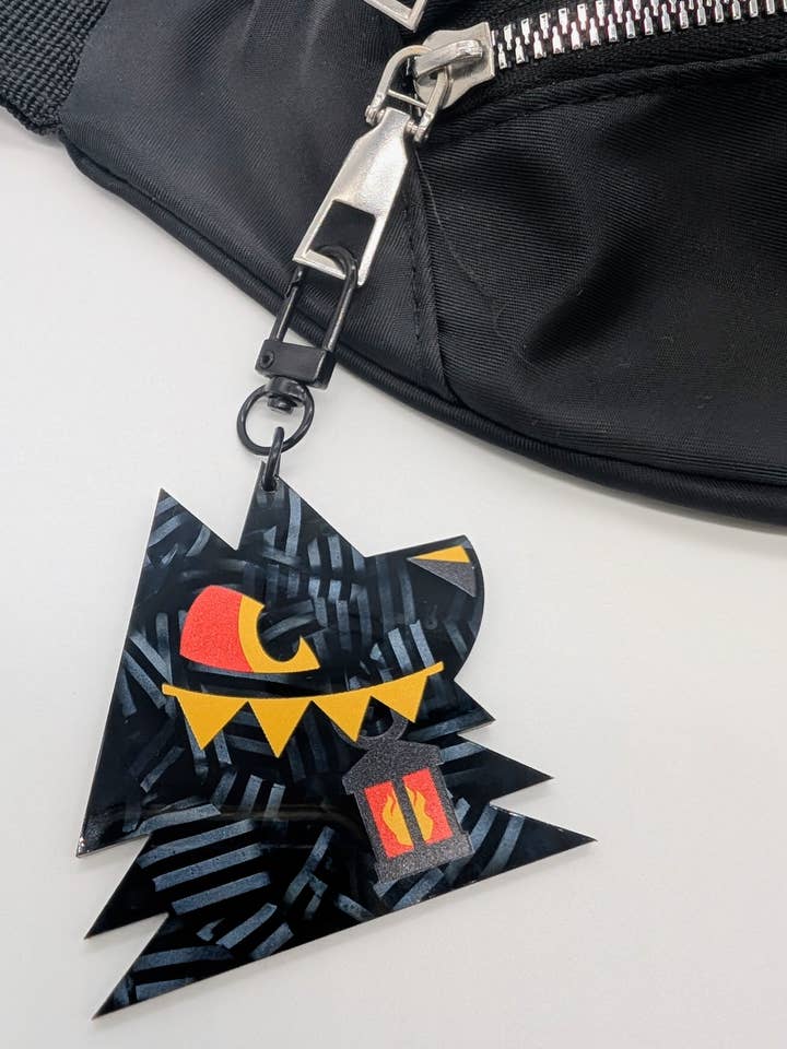 Porte-clés acrylique Black Shuck 2,5" pour la vente par MOTEL777