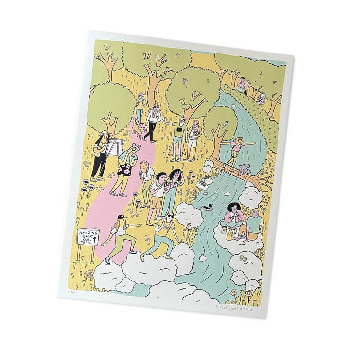 Sérigraphie Amazing Great Cool Trail plus petite pour la vente par Molly Anne Bishop
