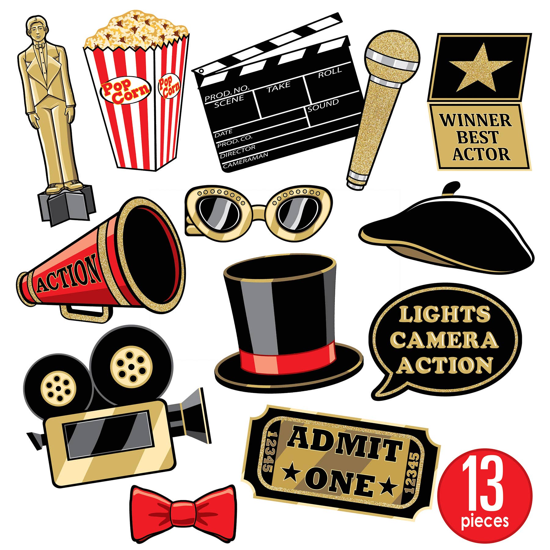 Beistle - Wholesale Party Favor - Movie Night Party Box, 25 pieces1