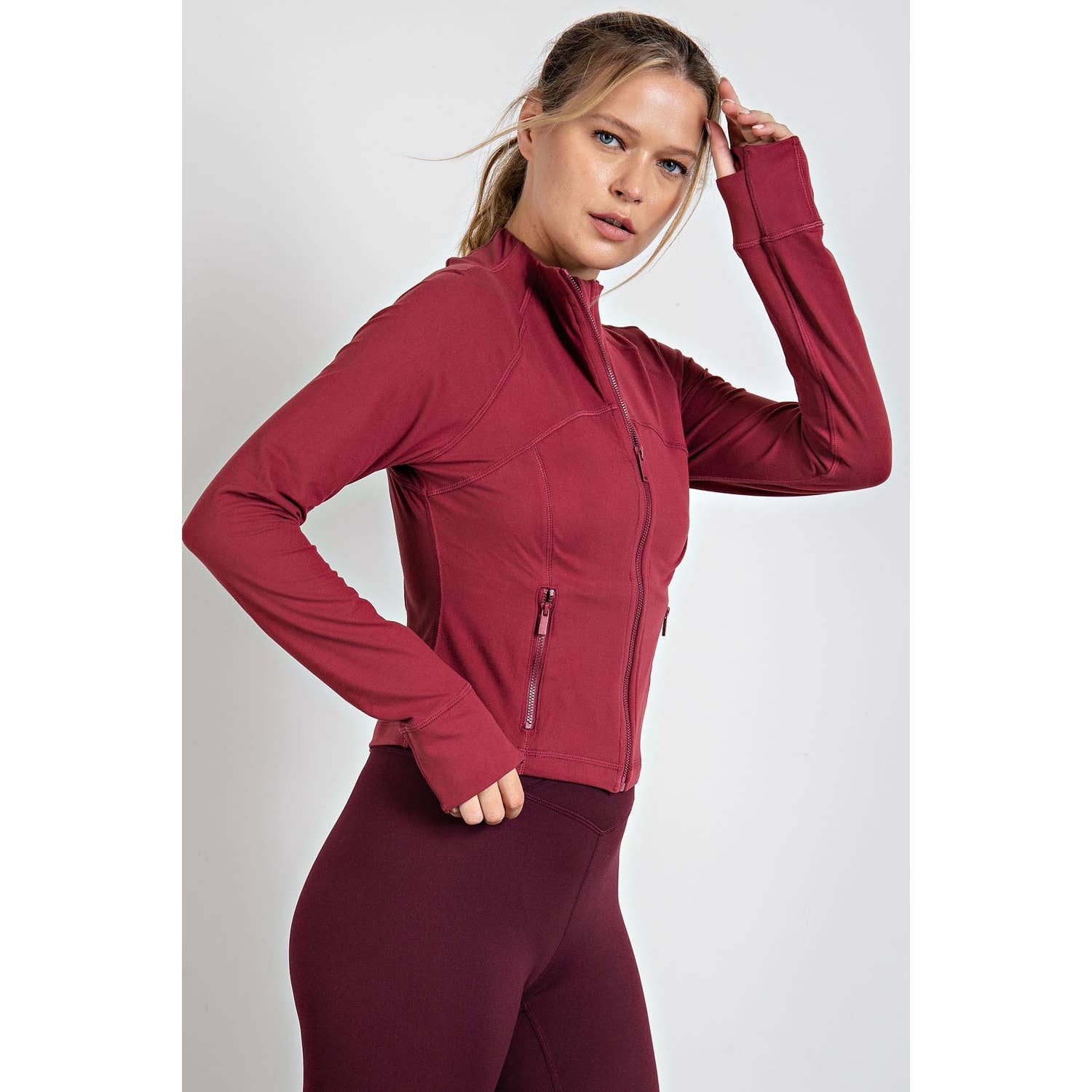 Rae Mode - Wholesale Athletic Jacket - Women's - BUTTER LONG SLEEVE CROP DEFINE JACKET39