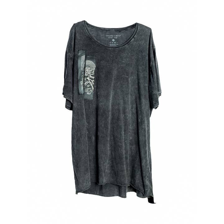 Alkemi Urvattad Kol Unisex Oversized T-shirt för wholesale av JUNGLE TRIBE