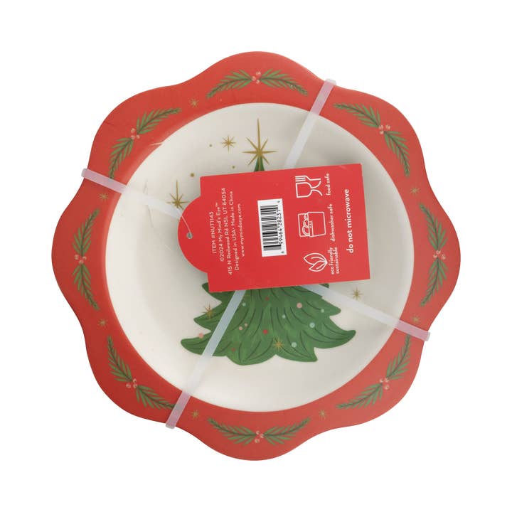 My Mind’s Eye - Wholesale Dinner Plate - NUT1143 - Nutcracker Bamboo 9" Plate Set6