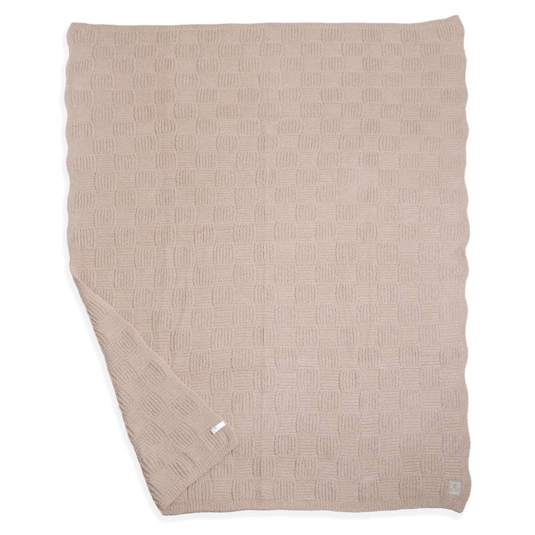 Fashion City – wholesale Prydnadsfilt – Enfärgad stickad mysig mjuk pläd 0