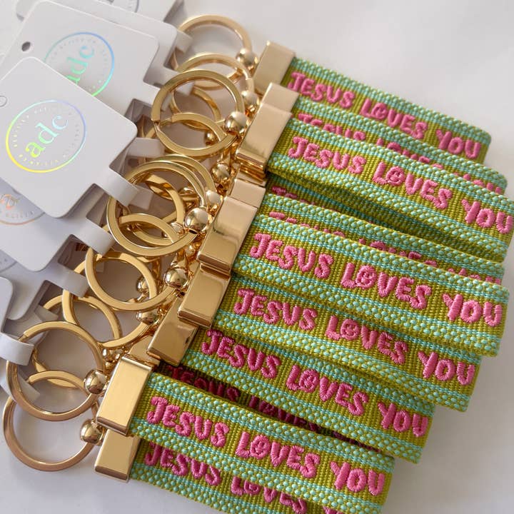 JESUS LOVES ME Keychain for wholesale by AshleighDesignCo