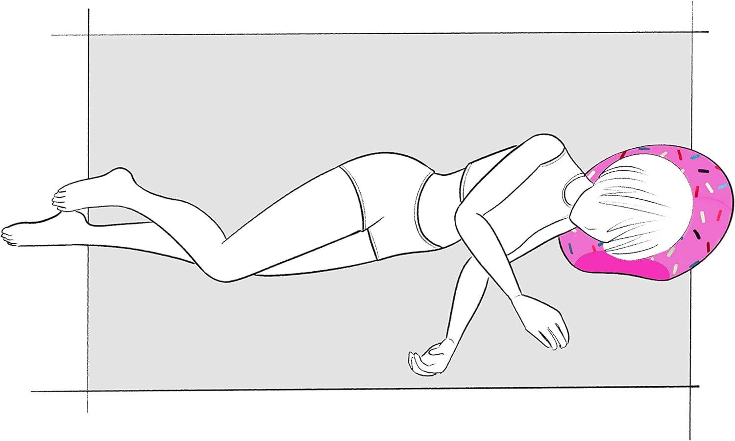 TRUYOND - Wholesale Throw/Decorative Pillow - Donut Pillow for Ear Piercings, Side Sleeping Soft - Pink6