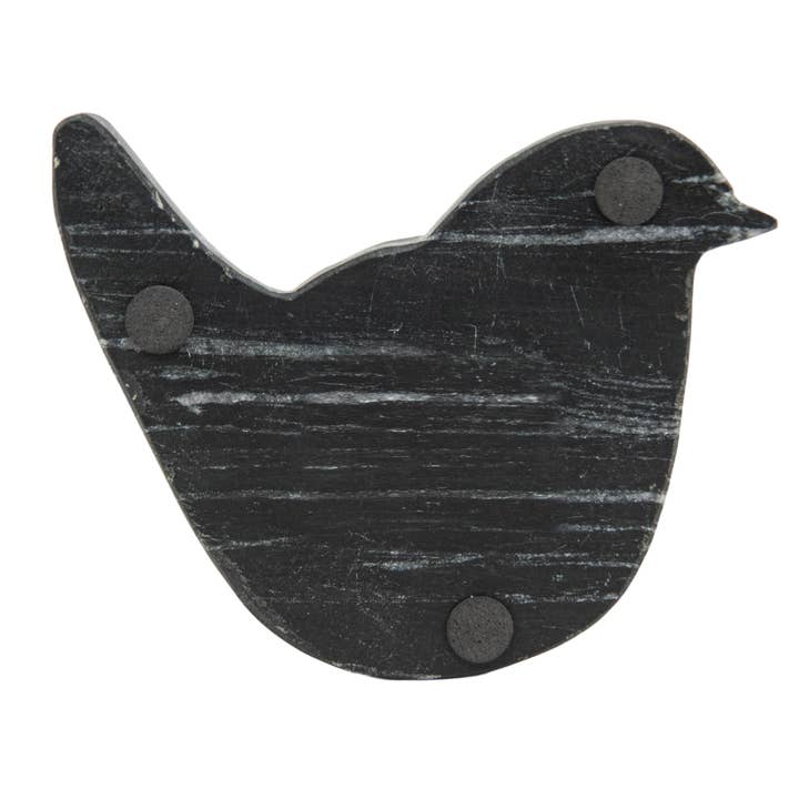 Foreside Home & Garden - Wholesale Spoon Rest - Black Marble Bird Shaped Spoon Rest2
