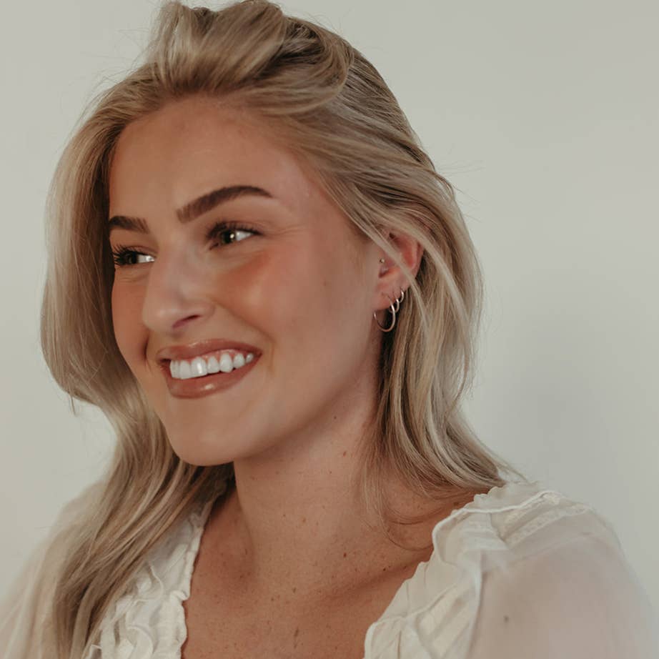 Barberry & Lace Handmade Jewelry - Wholesale Huggie Earrings - Endless Hoop Earrings | 14k Gold Fill & Sterling Silver6