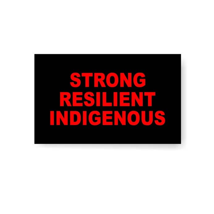 Autocollant de pare-chocs autochtone robuste et résilient pour la vente par Nish Gear