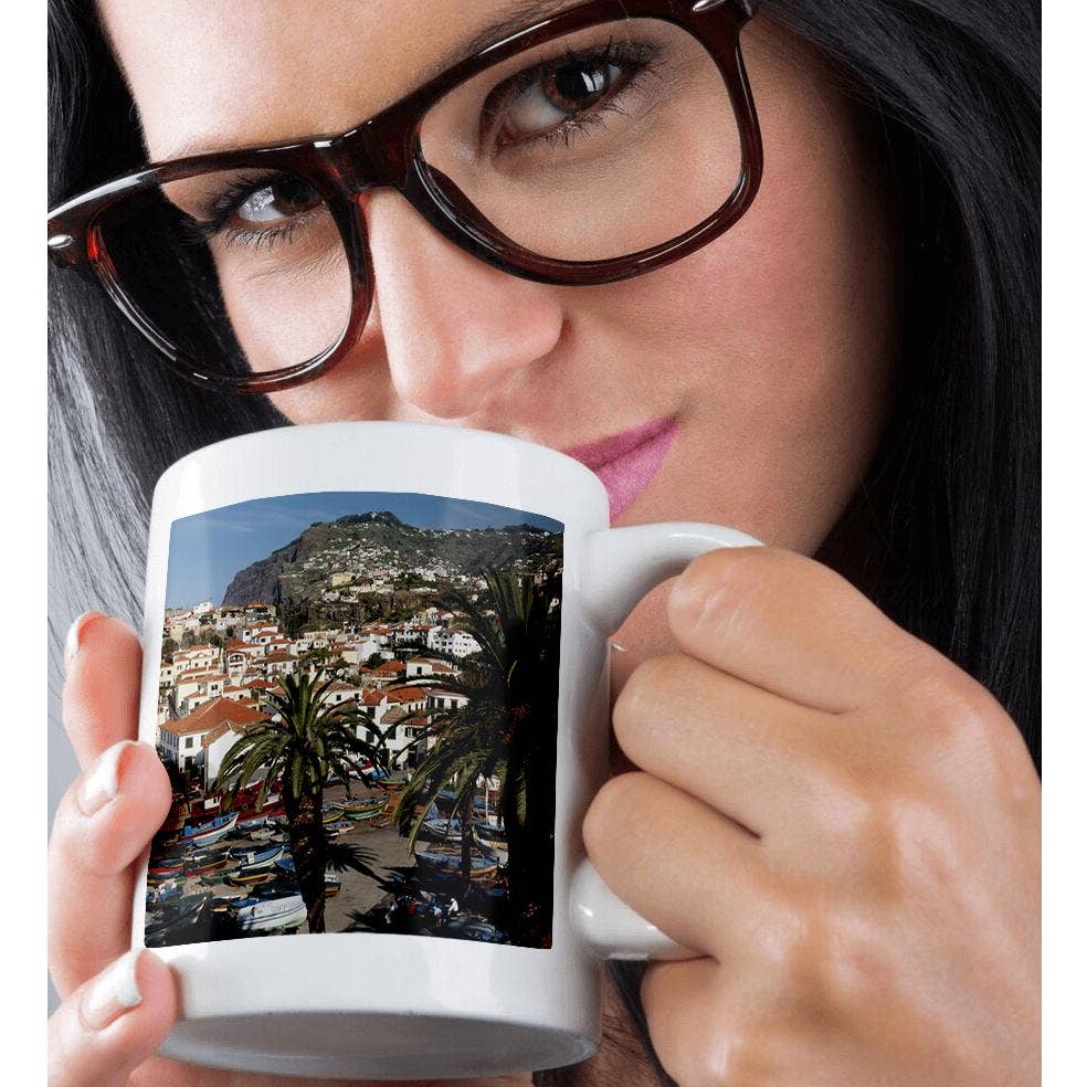 3dRose - Wholesale Coffee Mug - 3dRose, Portugal, Madeira, Camara de Lobos, Fishing boats in harbor and city., Mug9