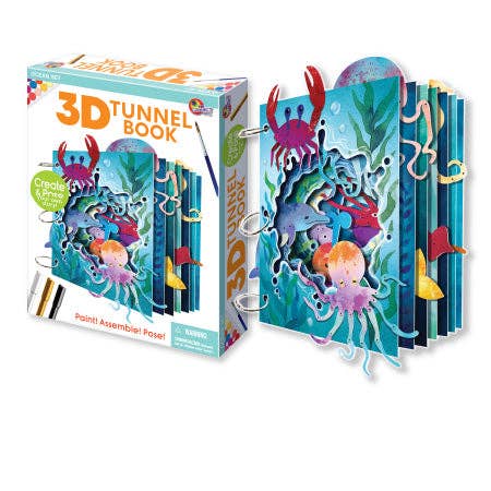 EyeConnect Crafts - Wholesale DIY Craft Kit - Kids - 3D Tunnel Book: OCEAN (Deluxe Size)1
