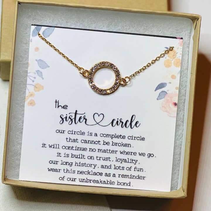 Little Happies Co - Wholesale Pendant/Charm Necklace - Sister birthday gift, Sister in law birthday gift, Big sister, Sister necklace, Gift jewelry, Sisters necklace, Sister gift, Gift for sister