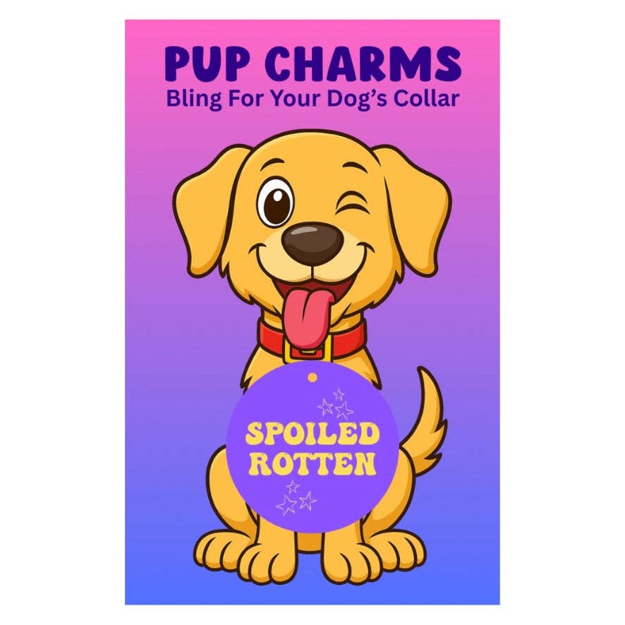 Peace, Love and Sarcasm – wholesale Halsbandsberlock - Katt och hund – Bortskämd Rotton Valp Charm1