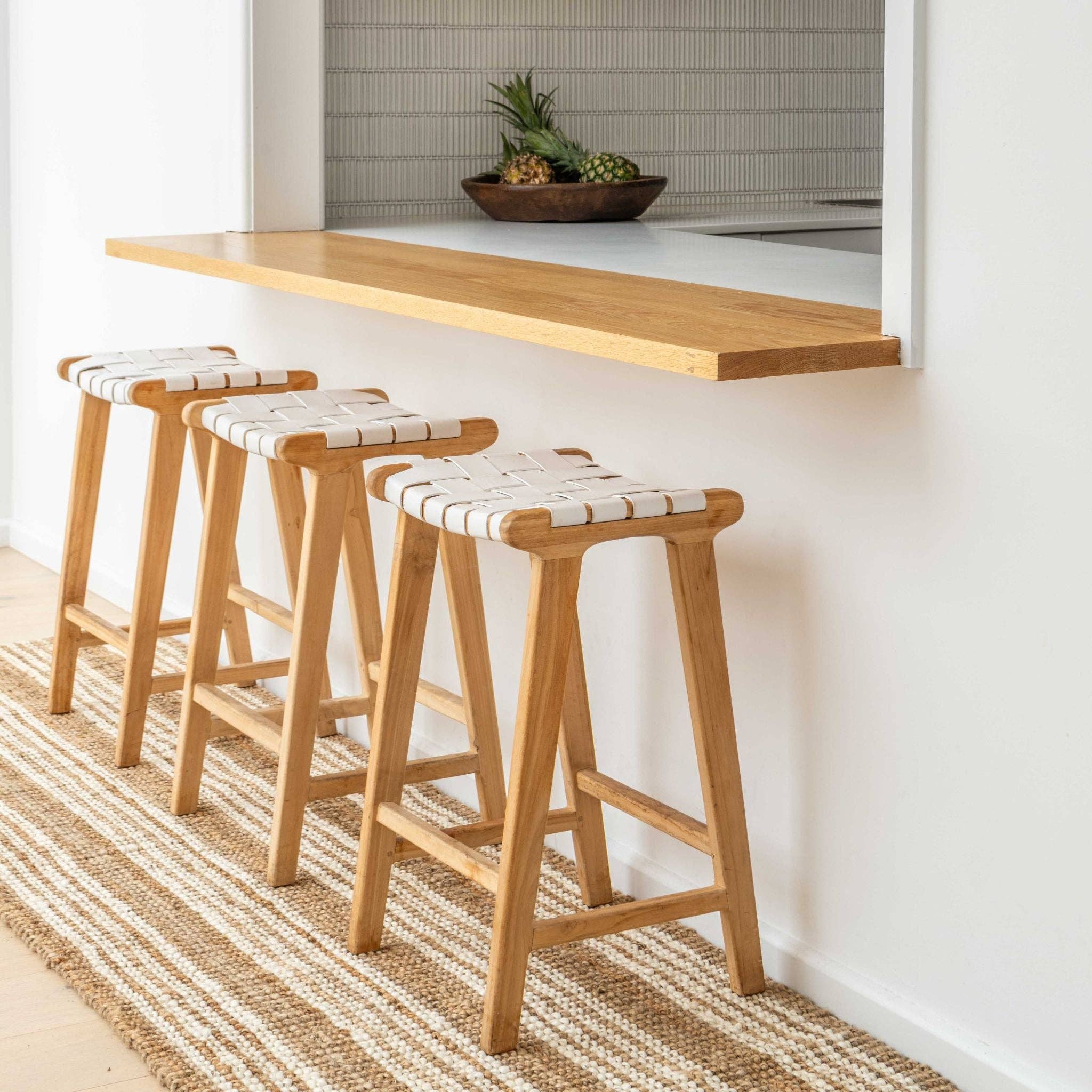 North Avalon - Wholesale Area Rug - Osbourne | Stripe Chunky Jute Bouclé Rug5