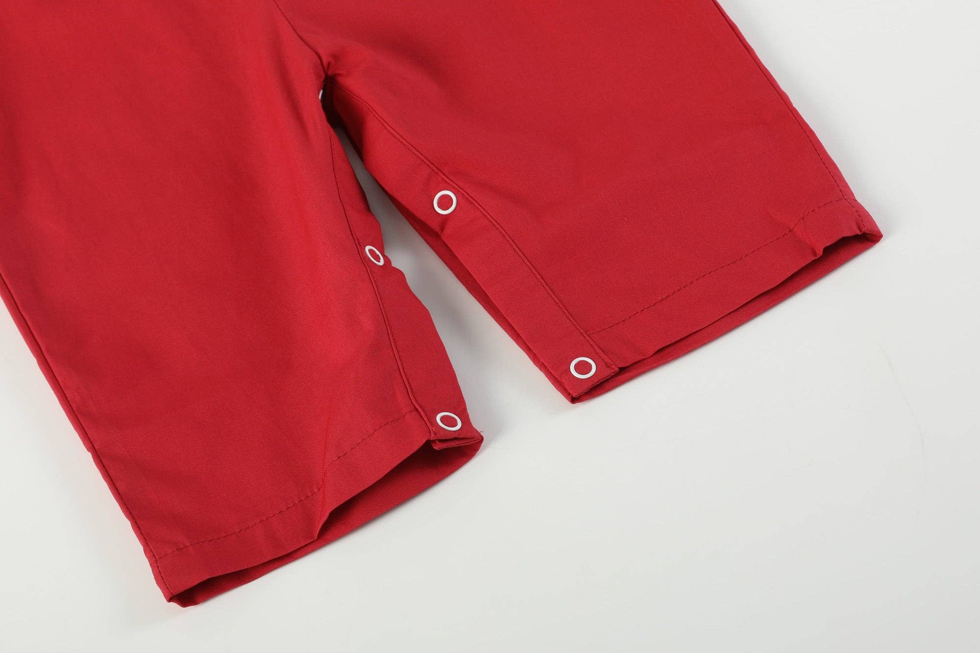 Lil Cactus - Wholesale Overalls - Baby - Red and Gray Football Smocked Overalls3