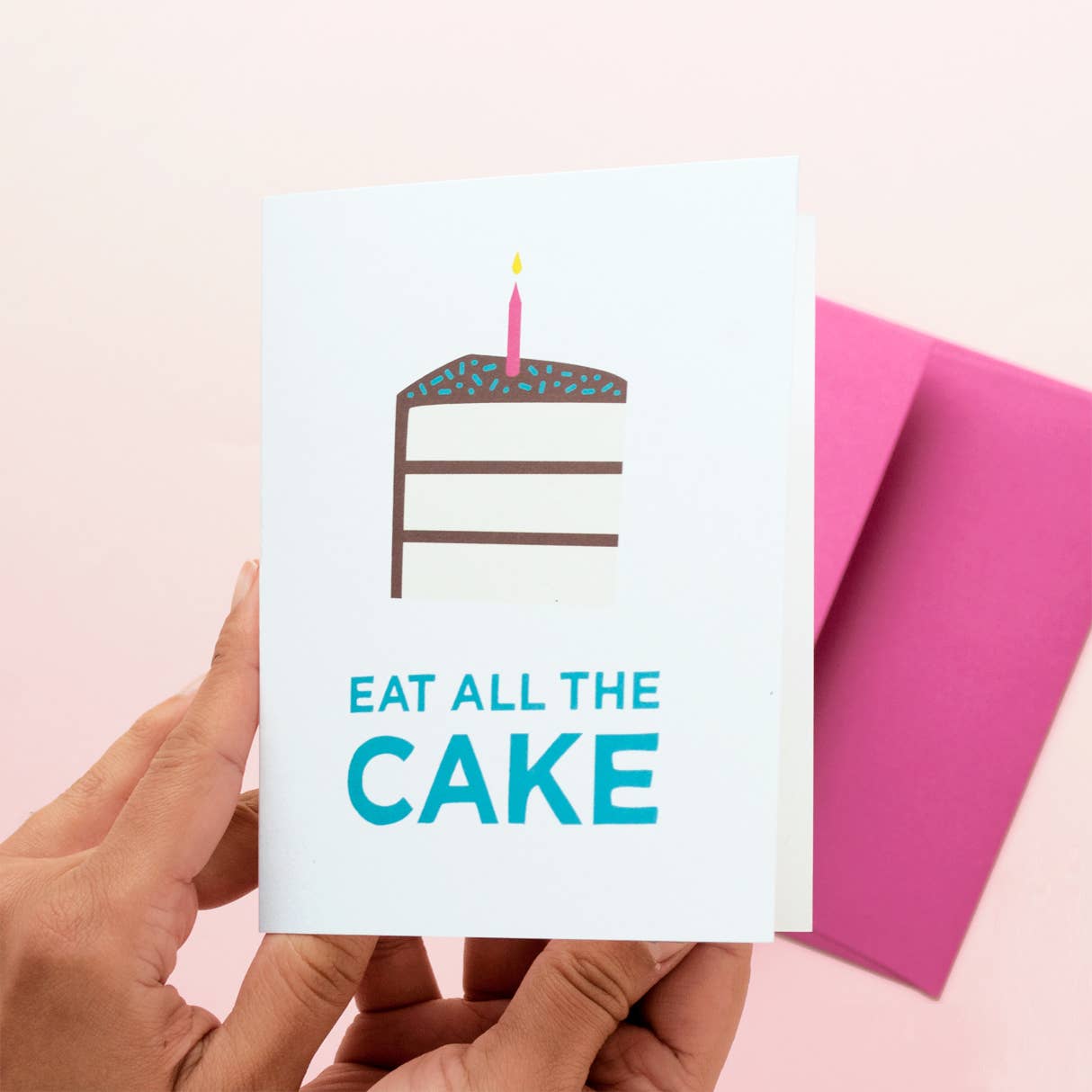 Graphic Anthology Greeting Cards - Wholesale Birthday Card - Eat All the Layer Cake Birthday Greeting Card1