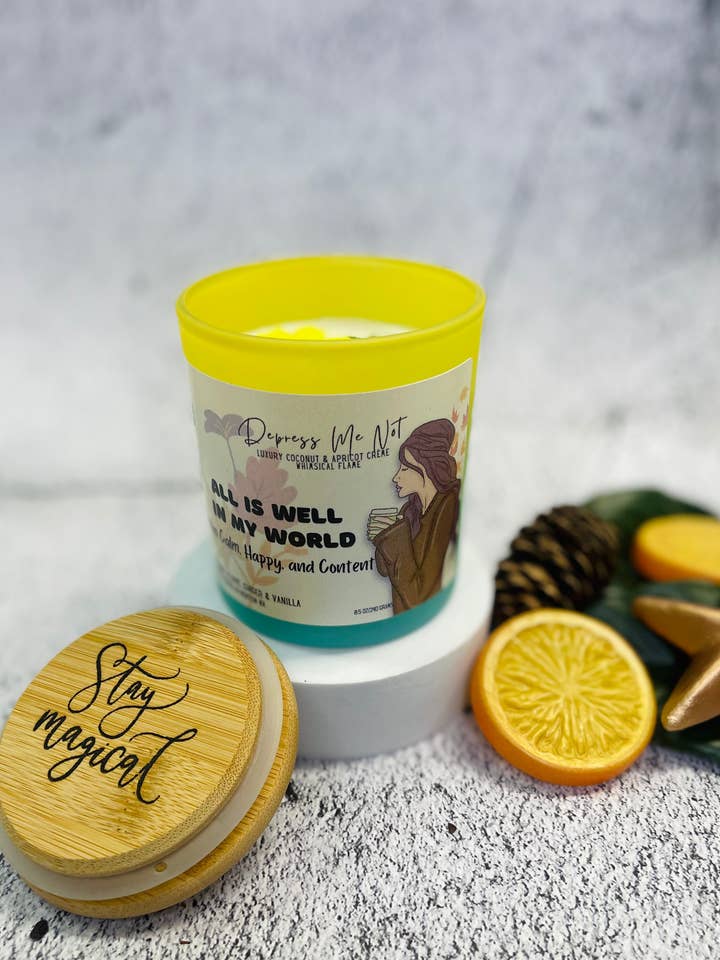 All is Good in My World Candle for wholesale by Depress Me Not Candles