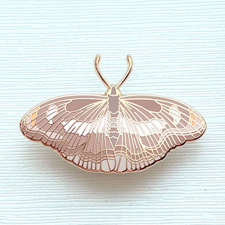 Orange Staff Sergeant Butterfly (Athyma cama) Enamel Pin for wholesale by Alum and Ink
