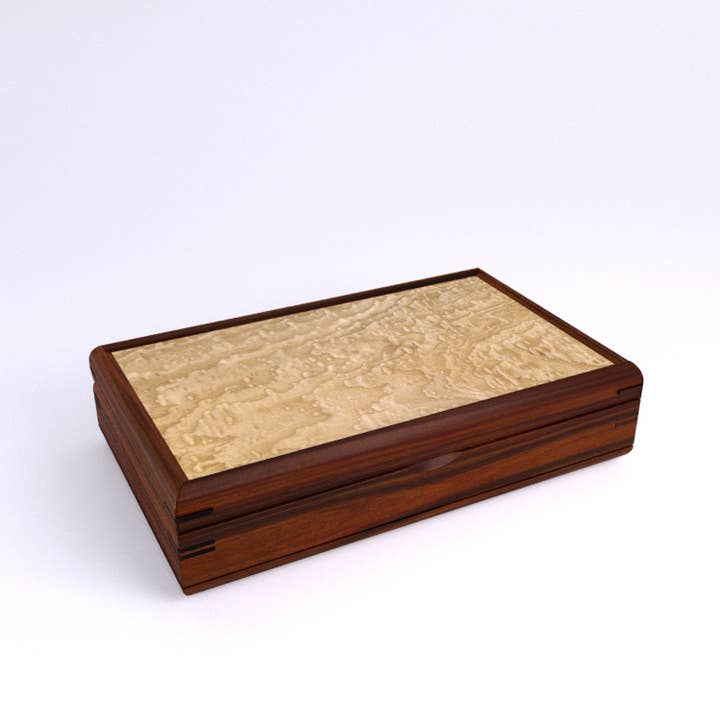 Mikutowski Woodworking - Vendita all'ingrosso Portagioie/organizer per gioielli - Valet Box grande in legno60