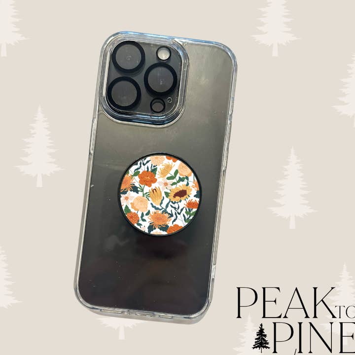 Herbstblumen - Handyhalter für den Großhandel von Peak To Pine Designs