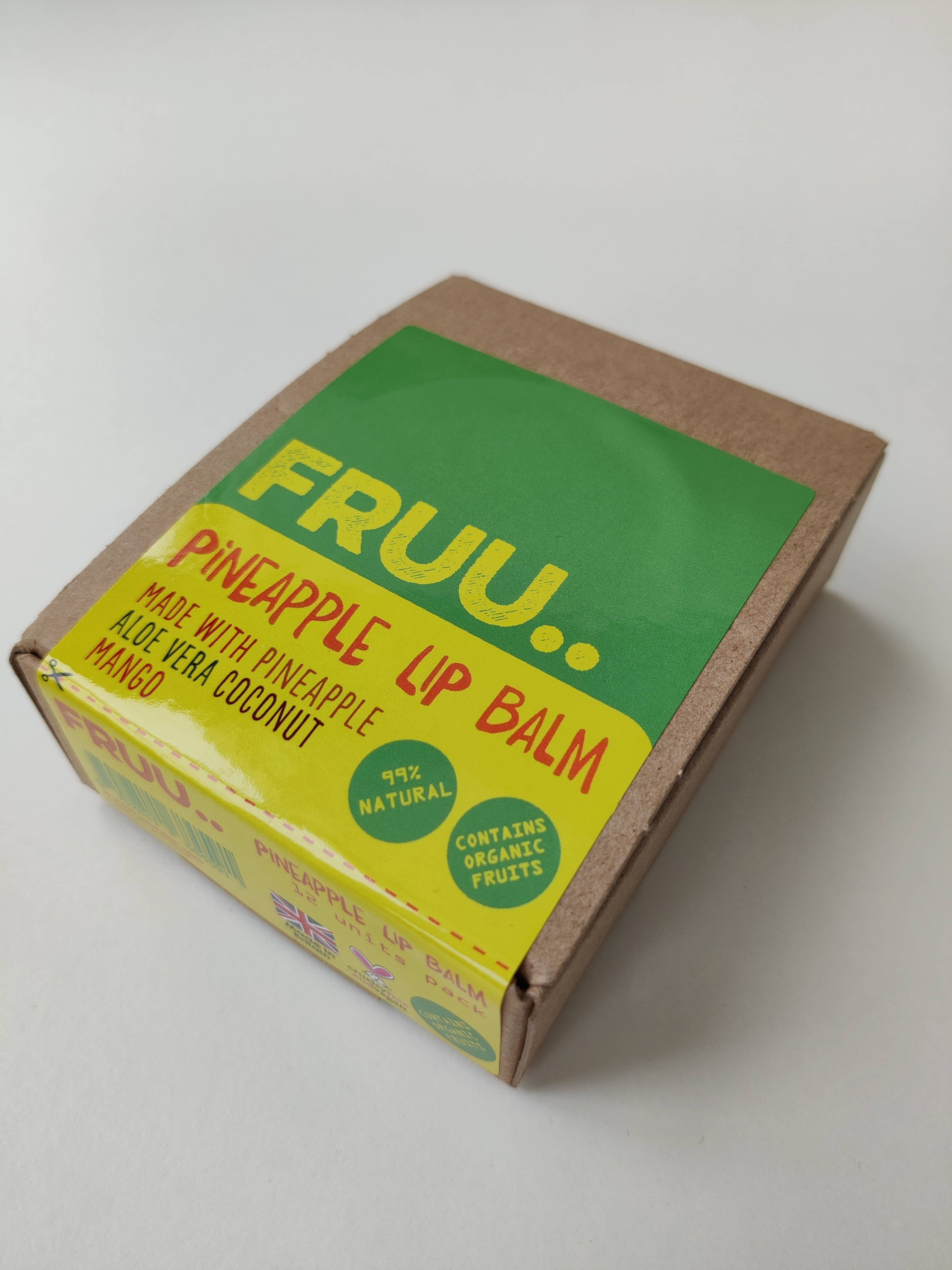 FRUU Cosmetics - Vendita all'ingrosso Burro di cacao - Balsamo per labbra all'ananas FRUU1