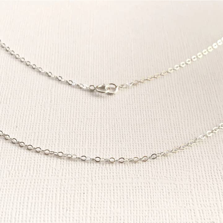 Cali Findings – Engroshandel Led/kæde halskæde – 18" Sterling sølv 1,5 mm kabel kæde, færdig fladt kabel5