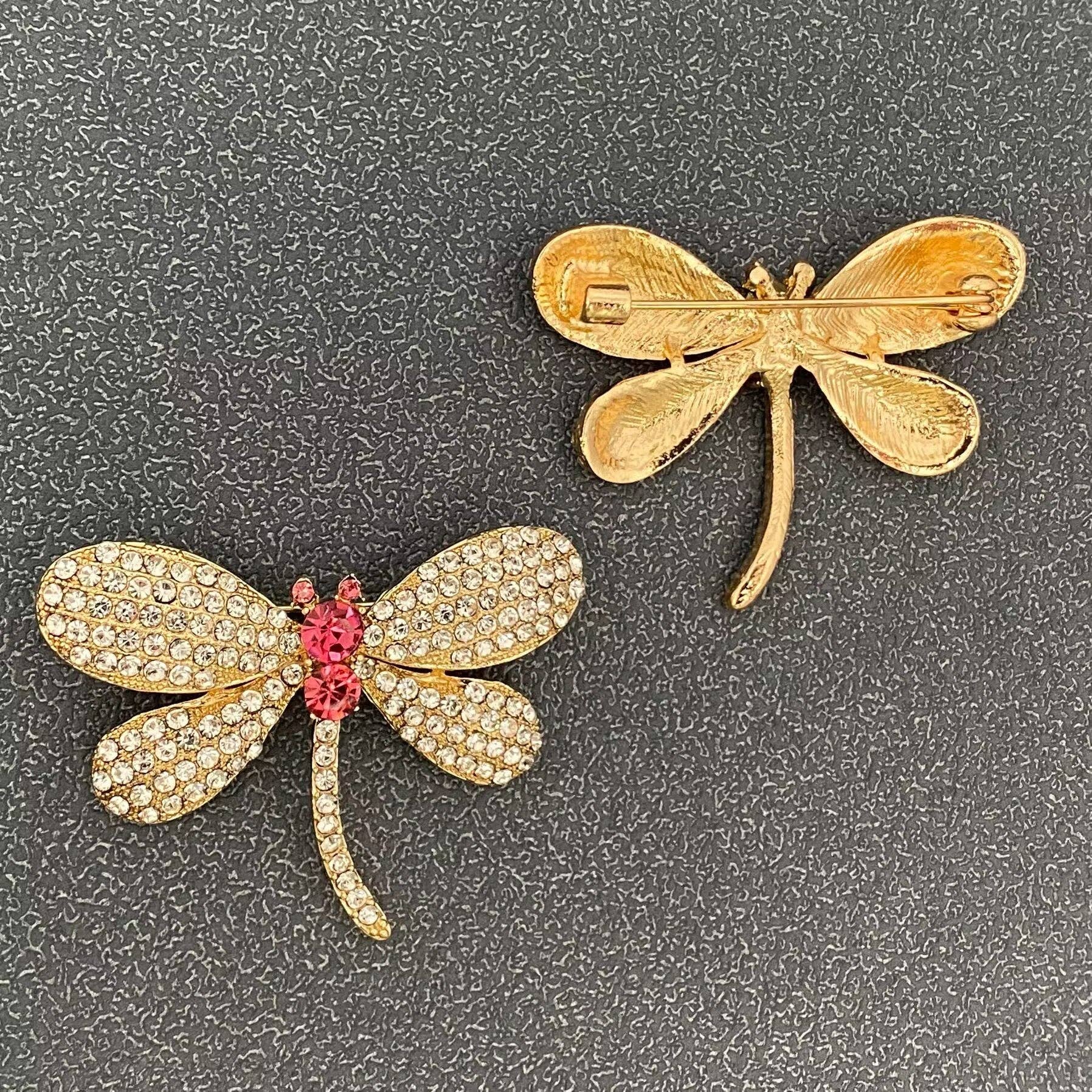 Mio Queena - Wholesale Brooch - Rhinestone Dragonfly Brooch Clothes Pin4