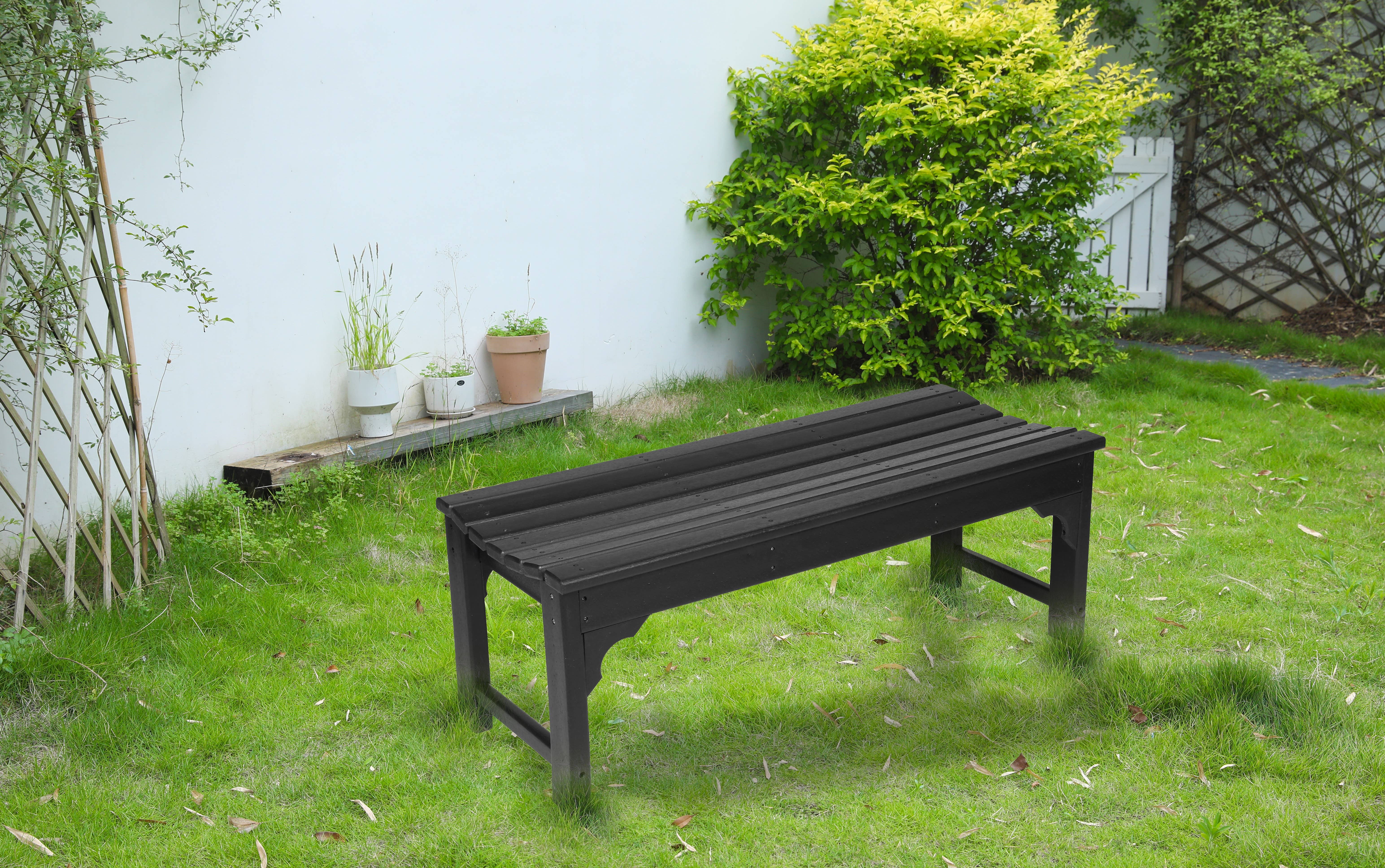 39F Inc. - Wholesale Bench - HDPE Backless Adirondack Bench, All-Weather, 500lbs Capacity