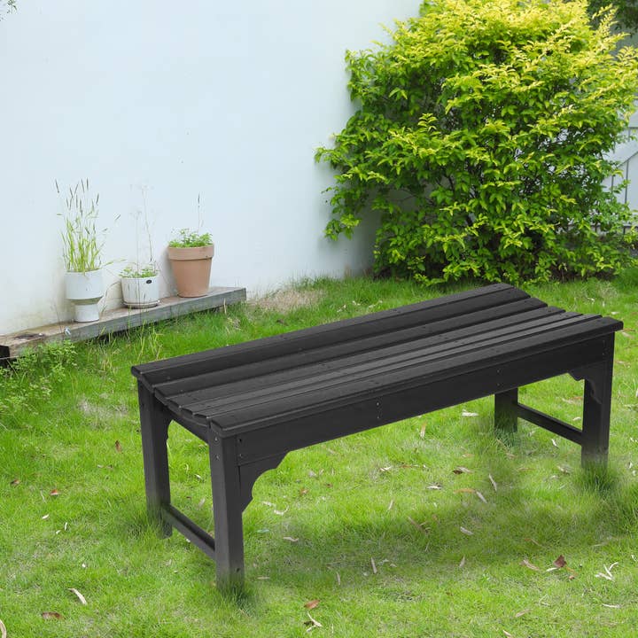 39F Inc. - Wholesale Bench - HDPE Backless Adirondack Bench, All-Weather, 500lbs Capacity0