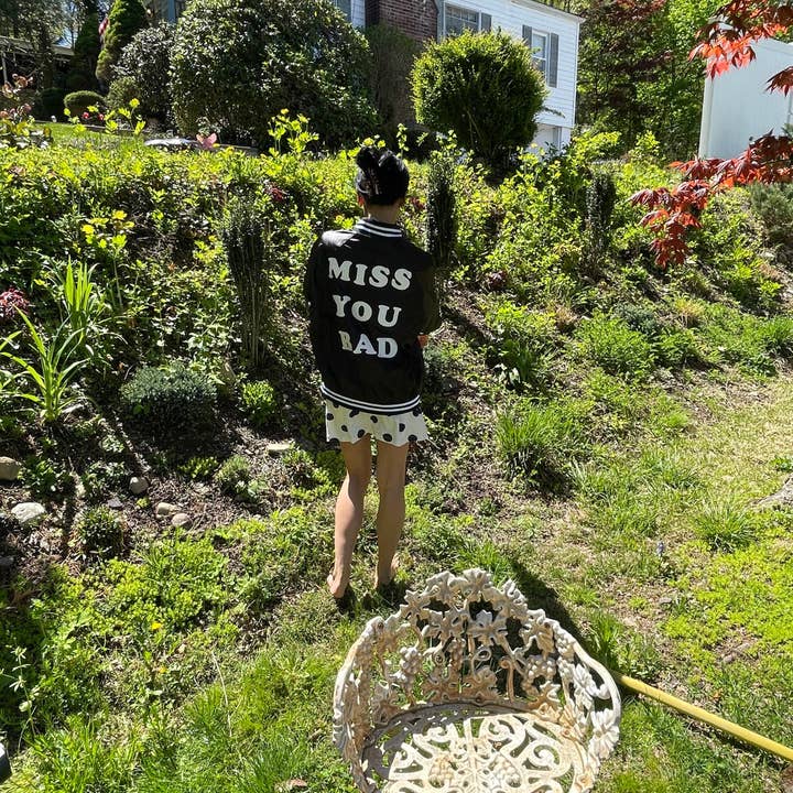 Stickybaby - Wholesale Bomber Jacket - Women's - MISS YOU BAD STADIUM BOMBER