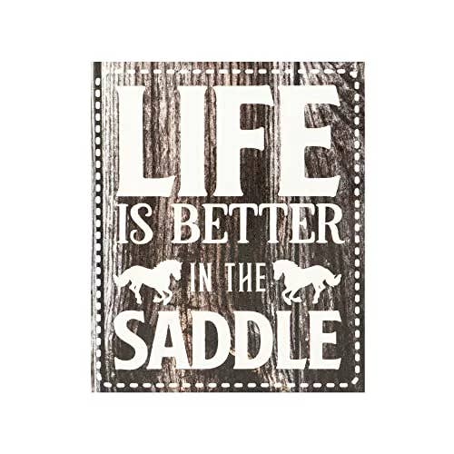 A vida é melhor no Selim de Madeira, Decoração de Cavalo por atacado de JennyGems