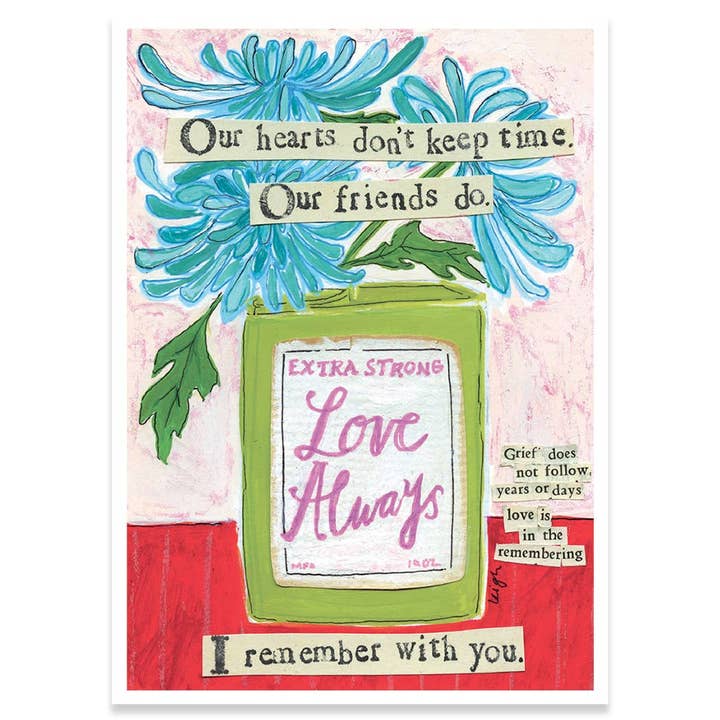 I REMEMBER WITH YOU SYMPATHY GREETING CARD 4.5 x 6.25" for wholesale by Calypso Cards LLC