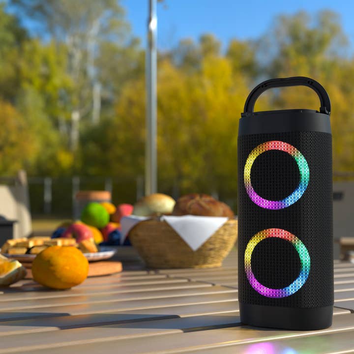 LAX Gadgets - Wholesale Speakers - Bluetooth LED Lights Loud Speaker-mutiple colors Retail Pack