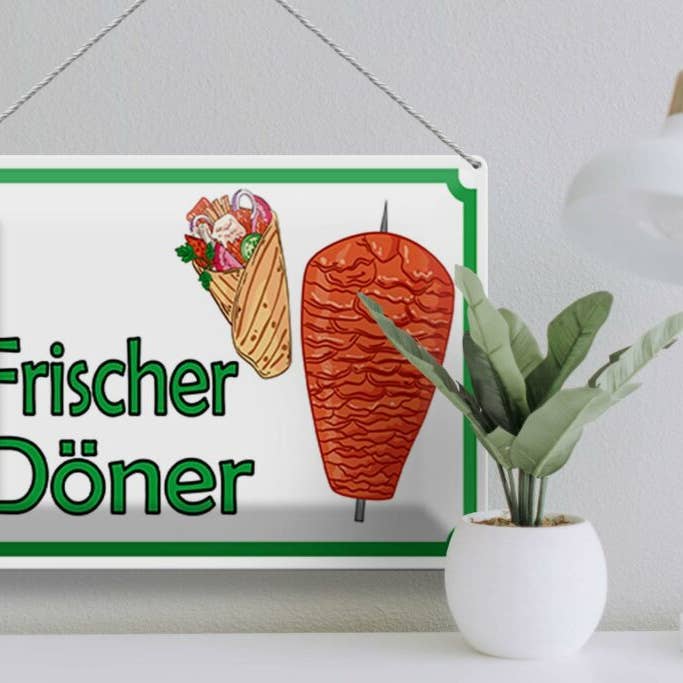 Femer - Wholesale Sign - Tin sign note 40x30 cm fresh doner kebab restaurant decoration sign tin sign3