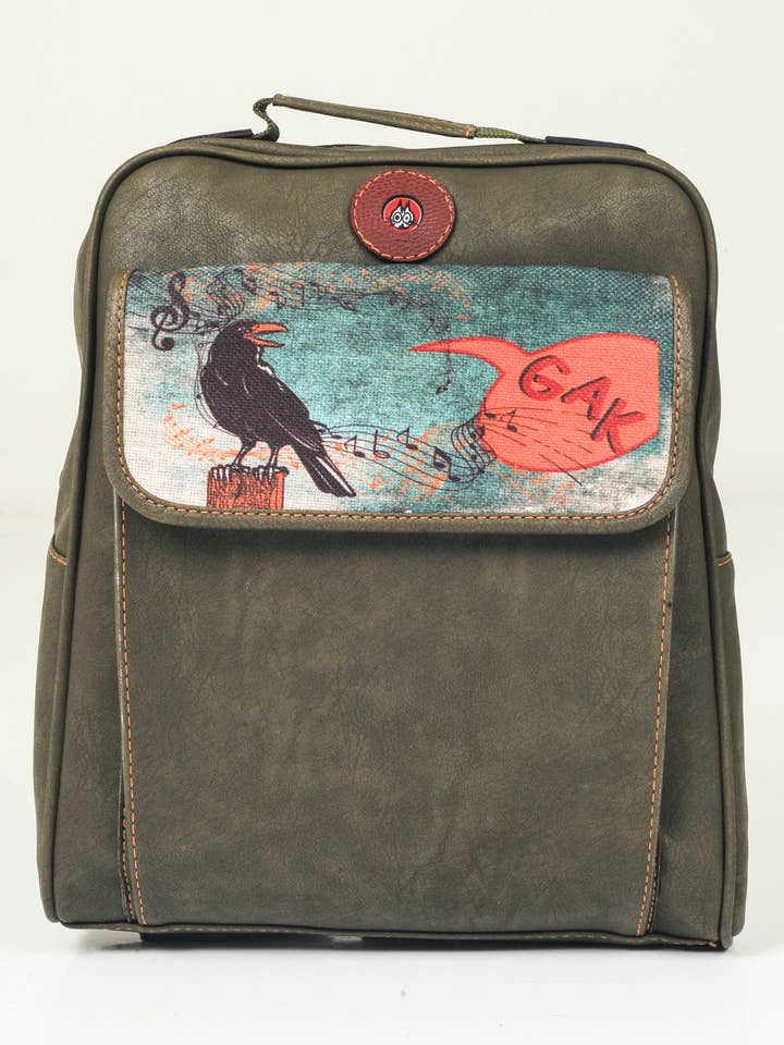 Gerzone Unisex rygsæk og skuldertaske Crow figur for engroshandel hos GERZONE