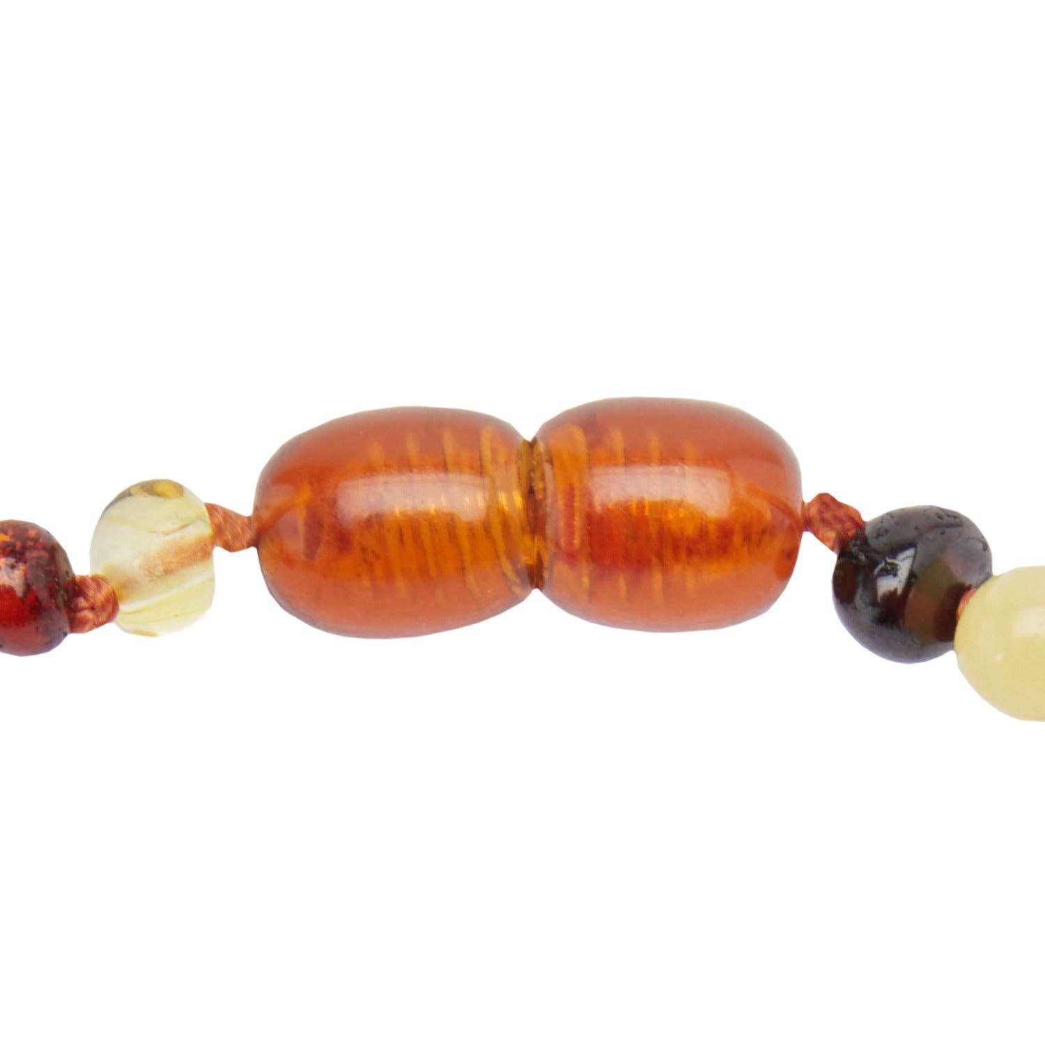 KARMA YOGA SHOP - Venta al por mayor Pulsera de cuentas - Niños - Pulsera de ámbar de 4 colores «Earth Forces» para bebé3