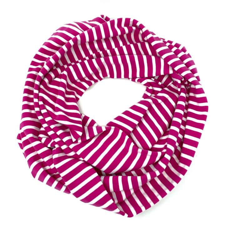 Infinity Tørklæde Pink Stripes for engroshandel hos mmb by hand