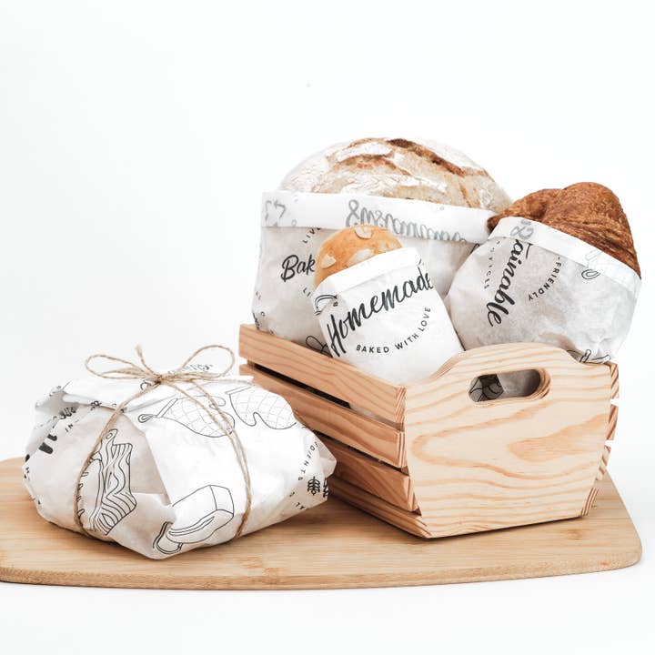 Eco Harvest Supply Co - Vente Sachet de conservation/film alimentaire - Kit de 30 emballages papier pour pain au levain