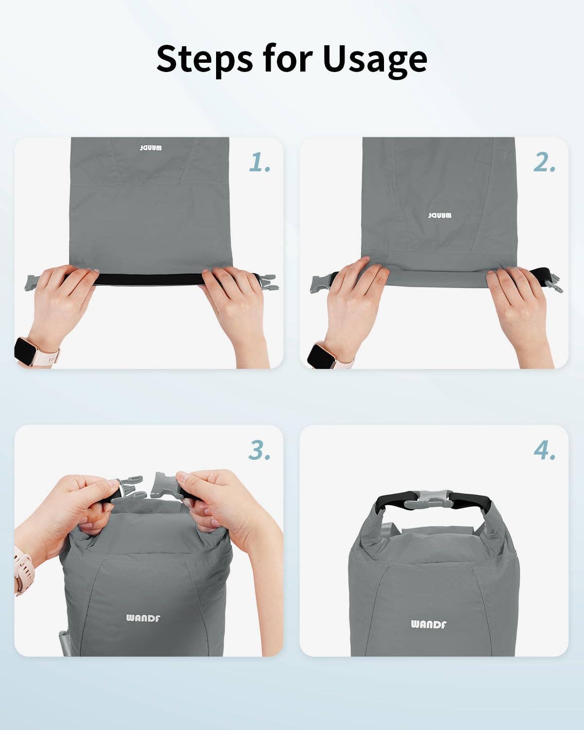 wandf – Großhandel Trockenbeutel – Kind & Baby – WANDF Ultraleichter Trockensack mit Rollverschluss31