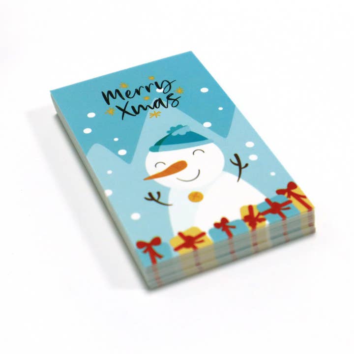 Plantish - Wholesale Gift Tag Label - Frosty Blue Christmas Tag, Sticker | Christmas Card & Label2
