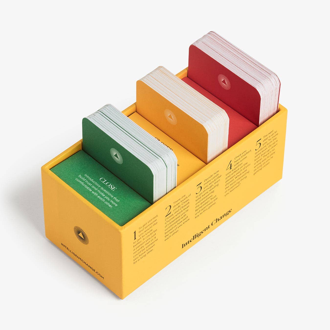 Intelligent Change - Wholesale Card Game - Get Closer Question Card Game - Bonding Conversation Starter5