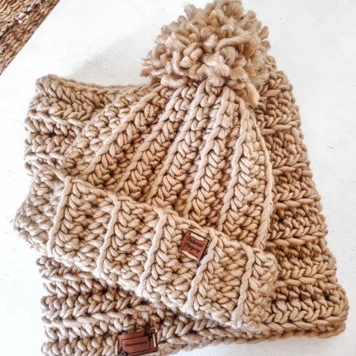 Naturalmarjory - Wholesale Beanie - Women's - Chunky knit hat. Pompom hat1