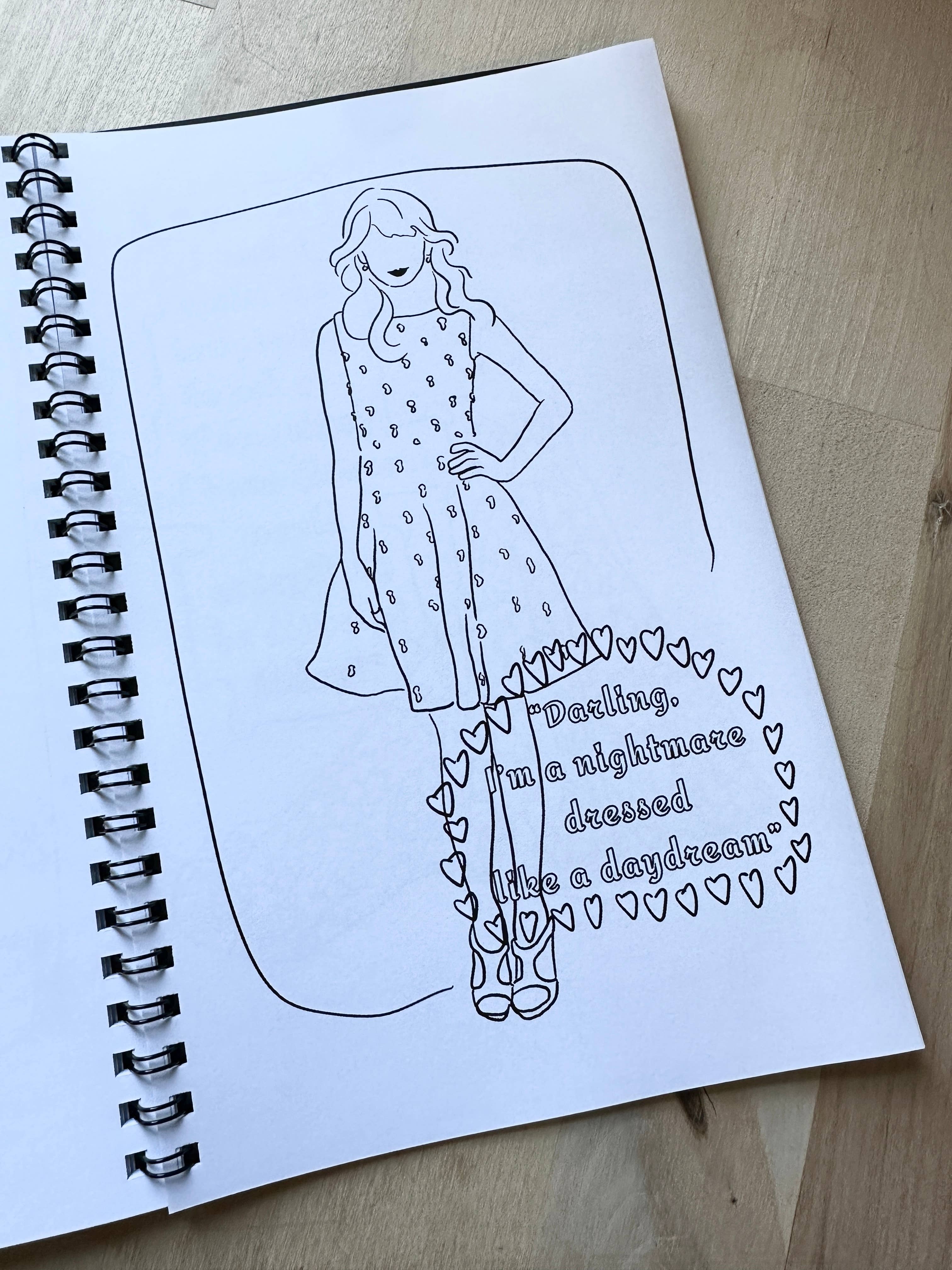 UNDERDOG NATION - Wholesale Coloring & Activity Book - Adult - A Swiftie Coloring Book - Red Carpet Style4