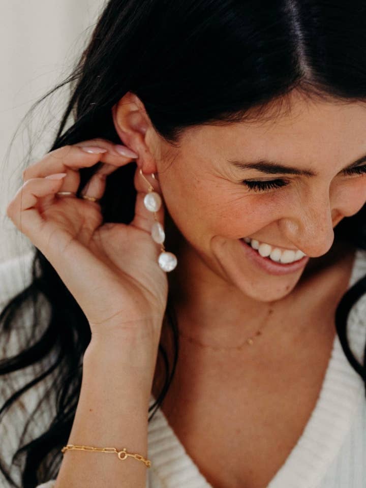 Magnolia Earrings for wholesale by The Langley Co.