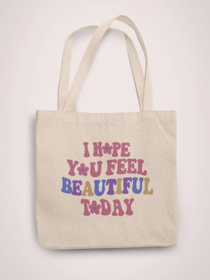 Spero che tu ti senta bella oggi borsa organica per la vendita all'ingrosso da parte di Happy Baxter